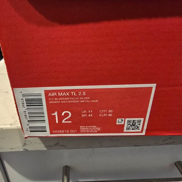 Nike Air Max TL 2.5 Metallic Silver HM8818-001 Men's Size 12 New Sneakers Shoes - Picture 10 of 15
